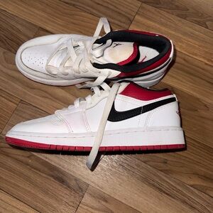 Kids White and Red Sneakers 3.5Y Jordan’s